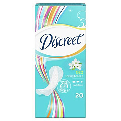  Прокладки гигиенические "Discreet" ежедневные Deo Spring Breeze Мультиформ N20 