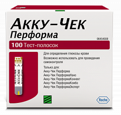  Тест-полоски Акку-чек Перформа (ИМН) N100 