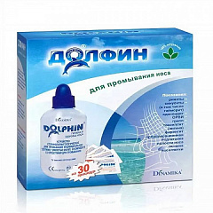  Устройство для промывания носа "Dolphin" (Долфин)+пак 2г N30 