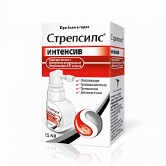  Стрепсилс Интенсив спрей 8.75мг/доза 15мл N1 