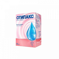  Отипакс капли ушные 10мг/г+40мг/г 16г N1 