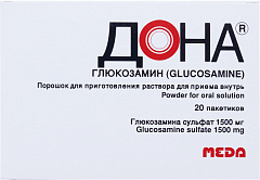  Дона пор д/приг р-ра 1500мг N20 