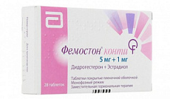 Фемостон конти тб 5мг+1мг N28 