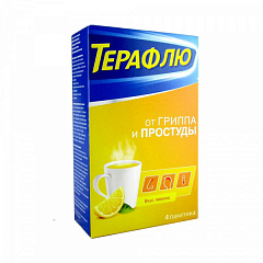  ТераФлю от гриппа и простуды (лимон) пор д/приг р-ра N4 