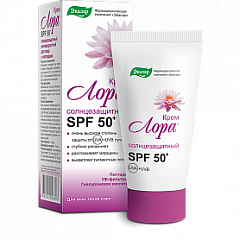  Крем солнцезащитный "Лора" SPF50+ 30г N1 