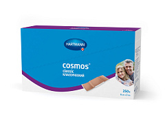 Пластырь "Cosmos Classic Strips" гипоаллергенный пластинки 6см*2см N250 