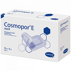  Повязка "Cosmopor E" стер самоклеющ послеоперац сорбционная 10см*6см N25 