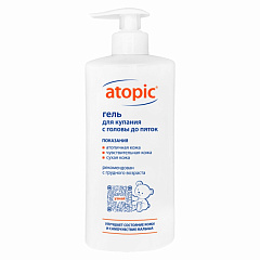  Гель для купания "Atopic" с головы до пяток 400мл N1 