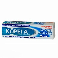  Корега Экстра сильный крем для фиксации зубных протезов мятный 70г N1 