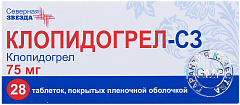  Клопидогрел-СЗ тб 75мг N28 