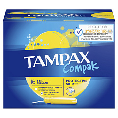  Тампоны "Тампакс" Compak с аппликатором регуляр дуо N16 
