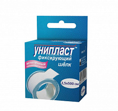  Лейкопластырь "Унипласт" на шелковой основе (фиксирующий) 2.5см*500см N1 