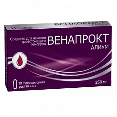  Венапрокт Алиум свечи 250мг N10 